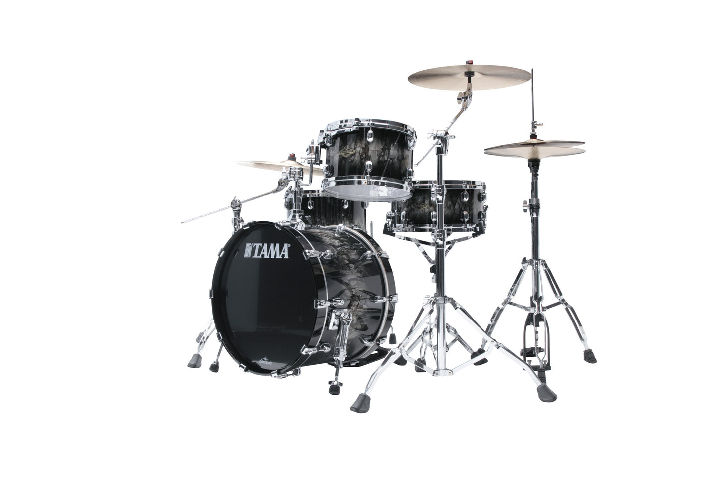 TAMA Starclassic Walnut/Birch Lacquer Shell Kit 3 pcs - Molten Platinum Burst/Chrome HW