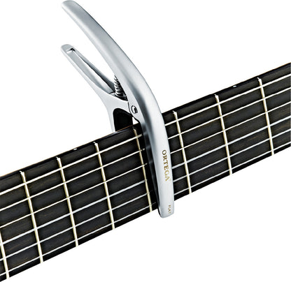 ORTEGA Curved/Flat Guitar Capo - Chrome