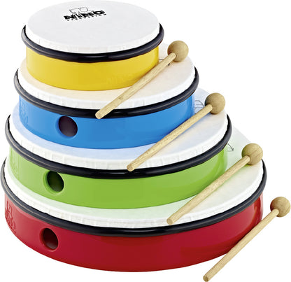 NINO Percussion Molded ABS Hand Drum Set + Nylon Bag