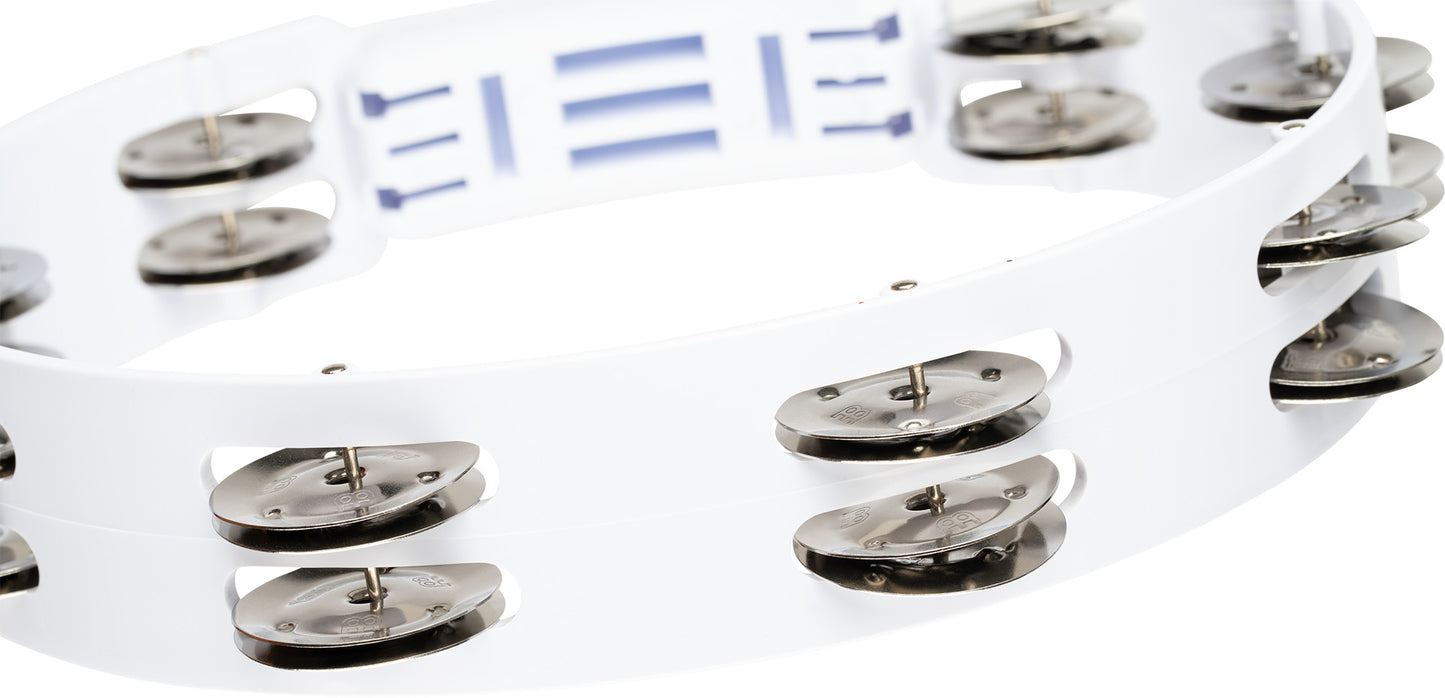 MEINL Percussion Headliner® Series Molded ABS Tambourine - 10" White