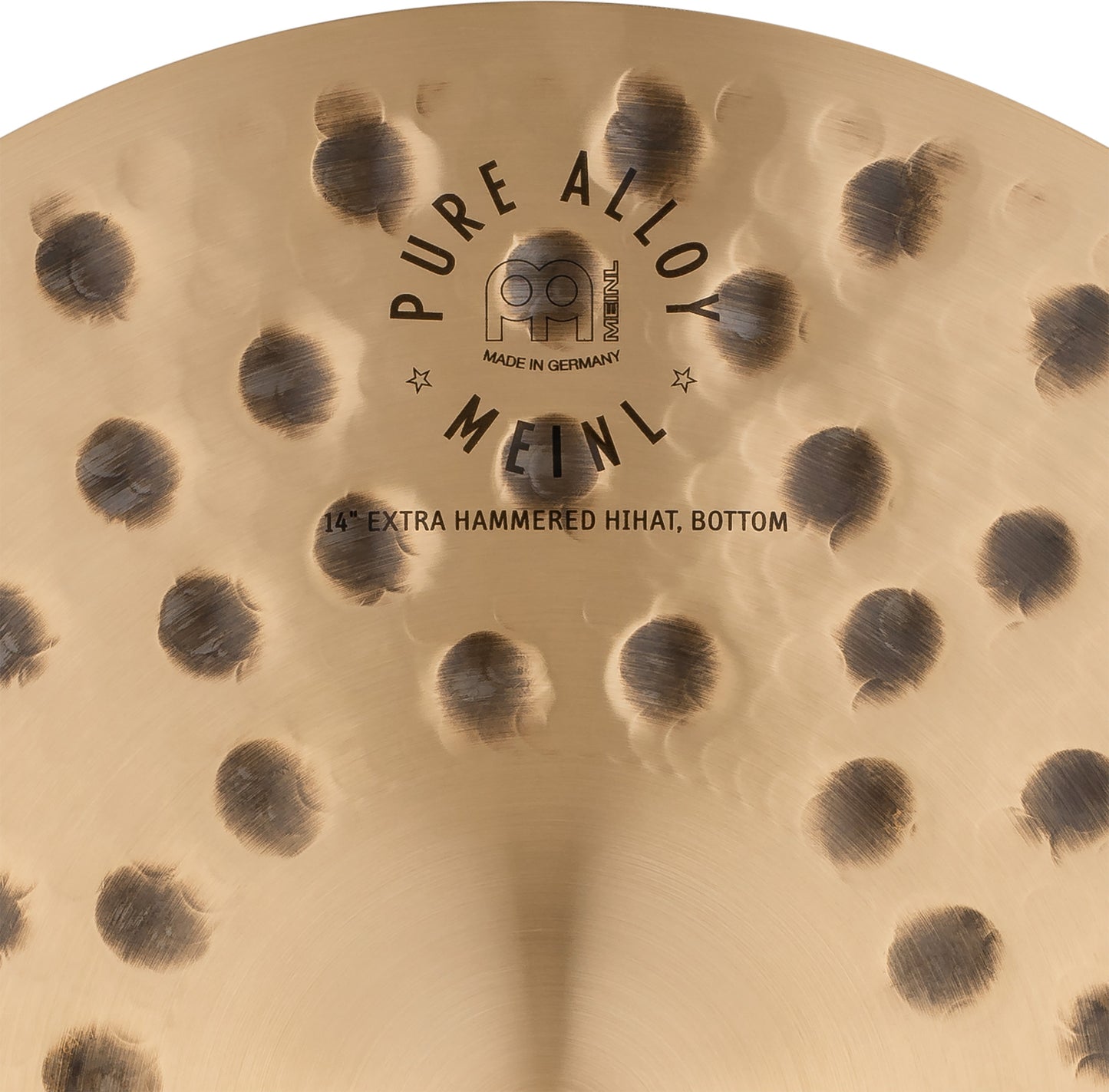 MEINL Cymbals Pure Alloy Extra Hammered Hihat - 14"