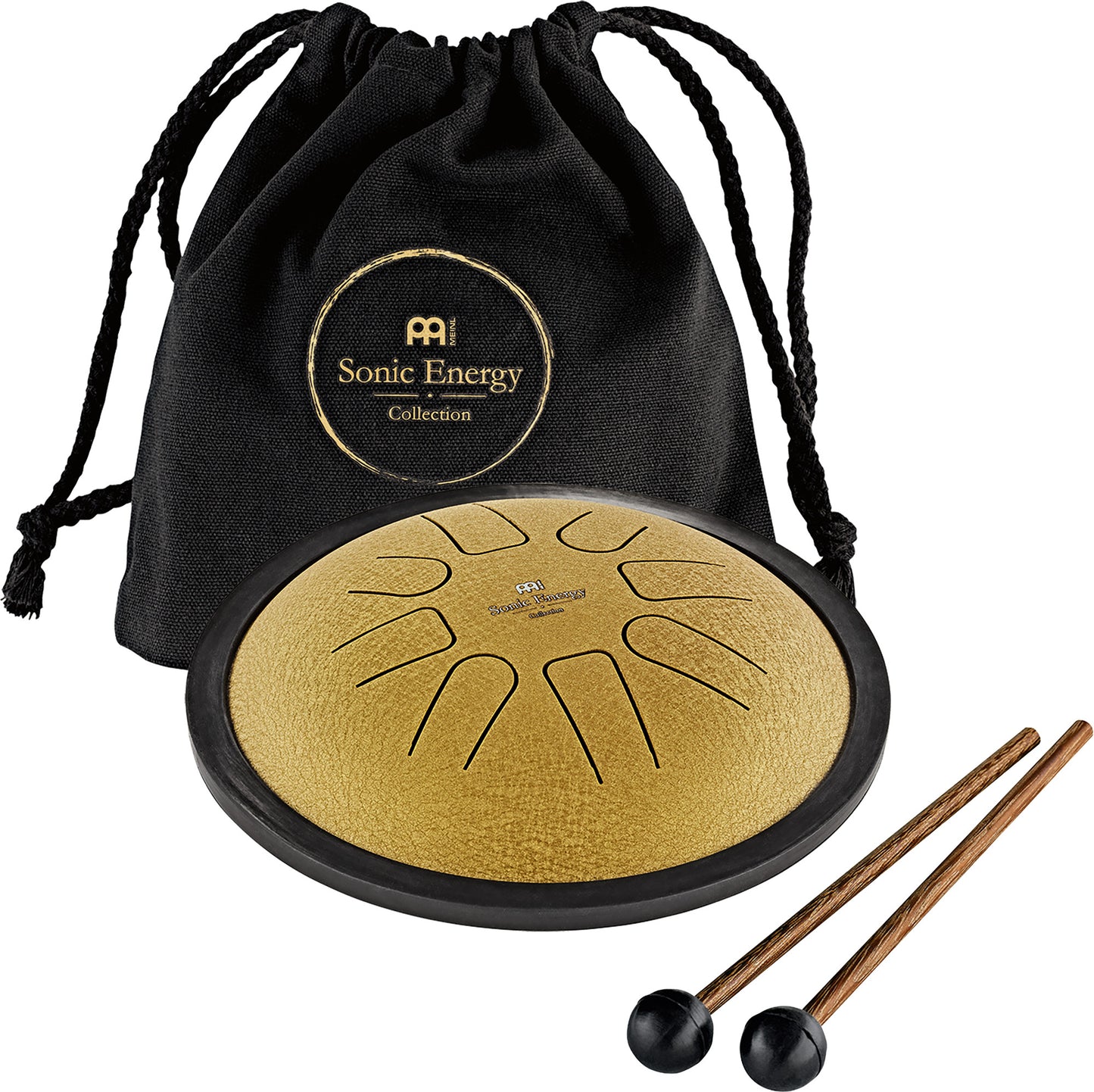 MEINL Sonic Energy Small Steel Tongue Drum 7" - C Moll/8 Töne/440 Hz - Gold