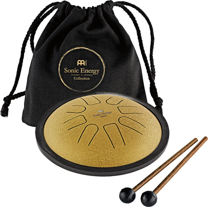 MEINL Sonic Energy Small Steel Tongue Drum 7" - C Moll/8 Töne/440 Hz - Gold