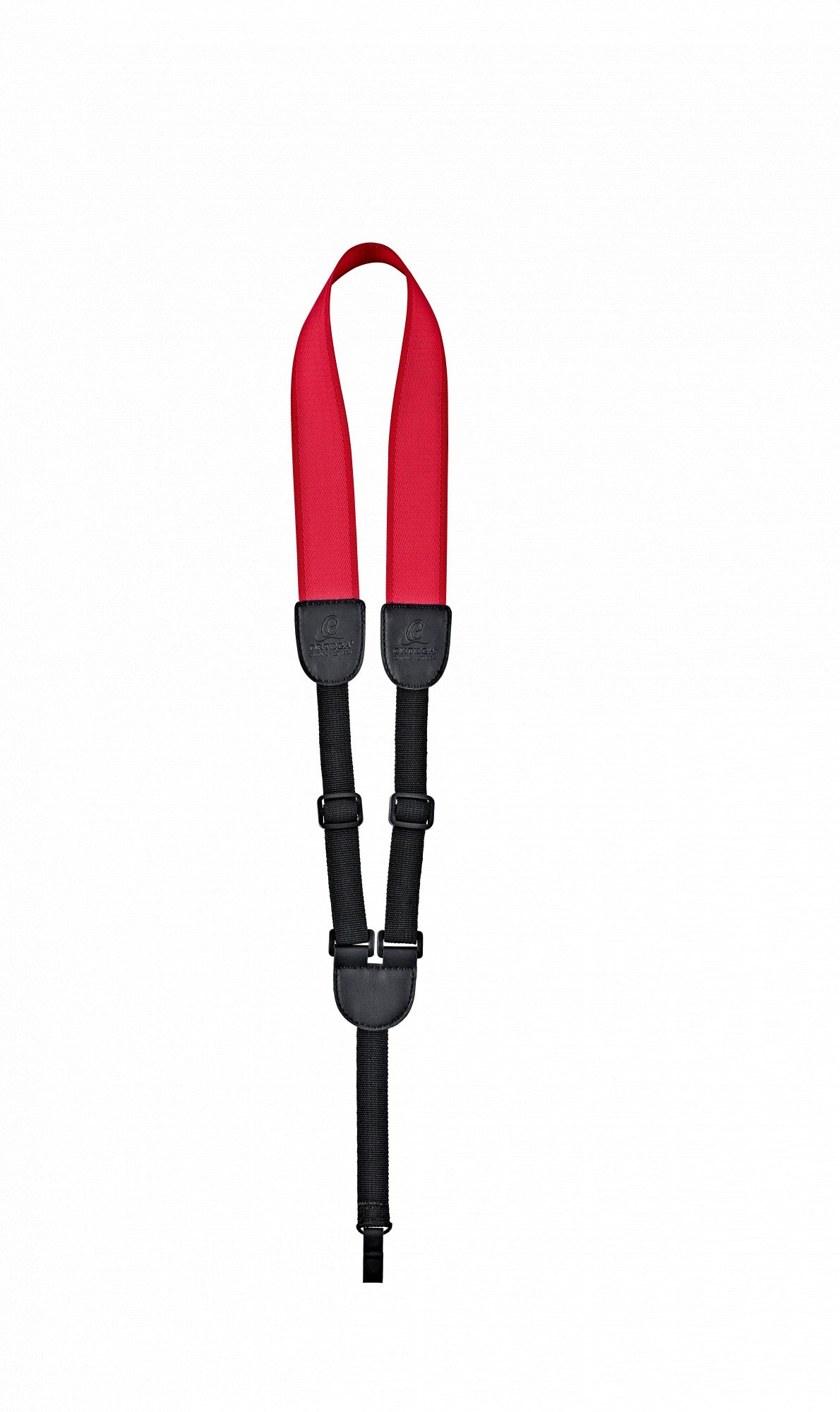 ORTEGA Nylon Ukulele Strap with Support Hook - Red