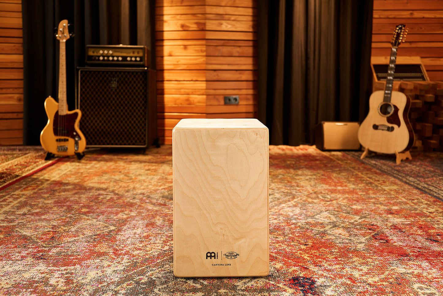 MEINL Percussion Artisan Edition Series String Cajon Cantina Line - Limba