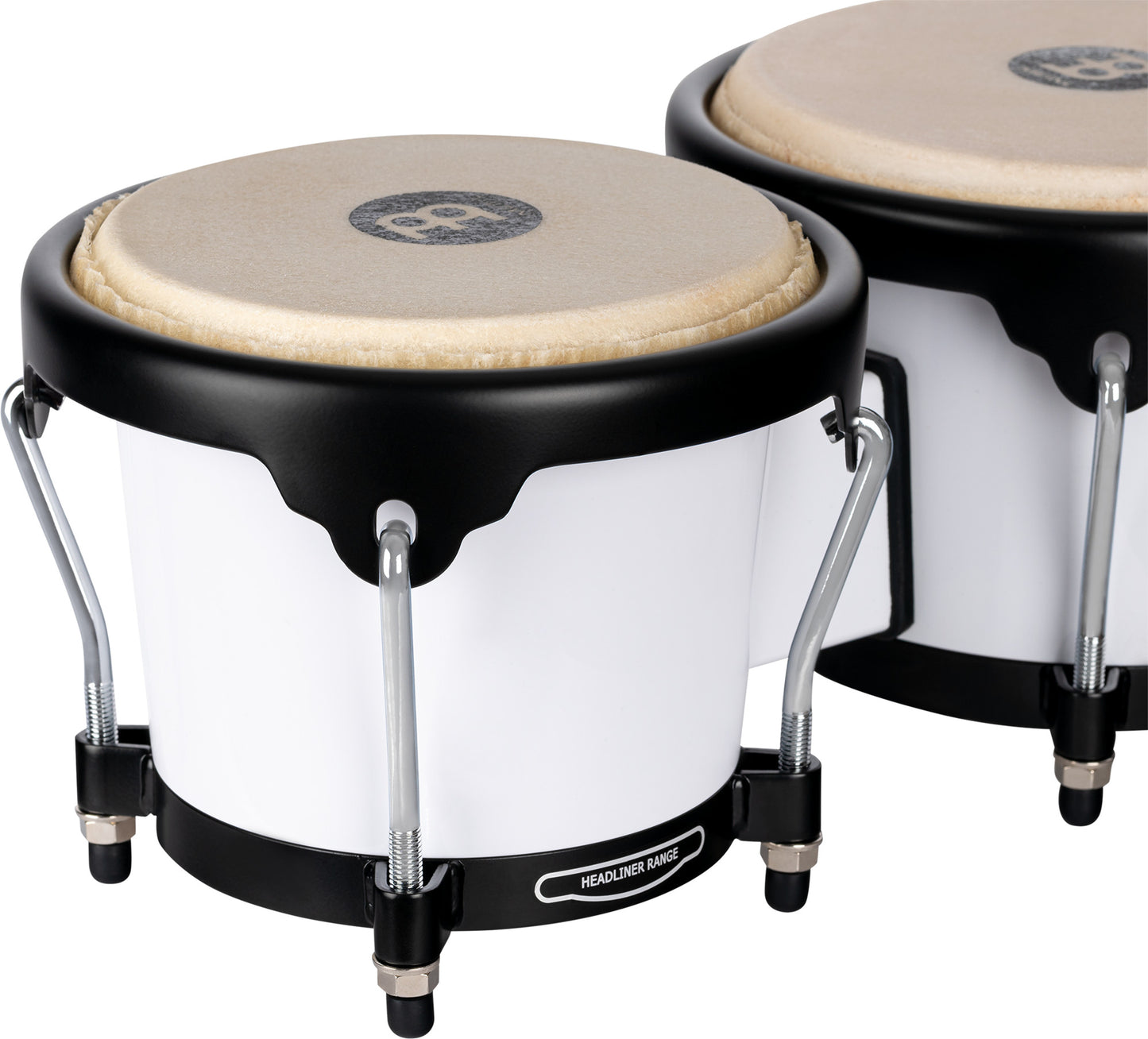 MEINL Percussion Journey Series Bongo 6 1/2" Macho & 7 1/2" Hembra - Bright White