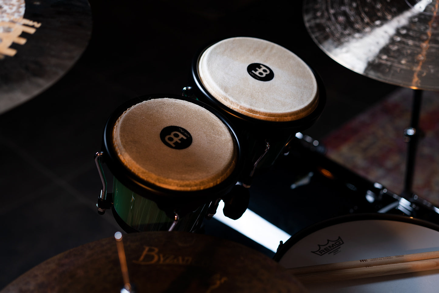 MEINL Percussion Journey Series Bongo 6 1/2" Macho & 7 1/2" Hembra - Forest Green