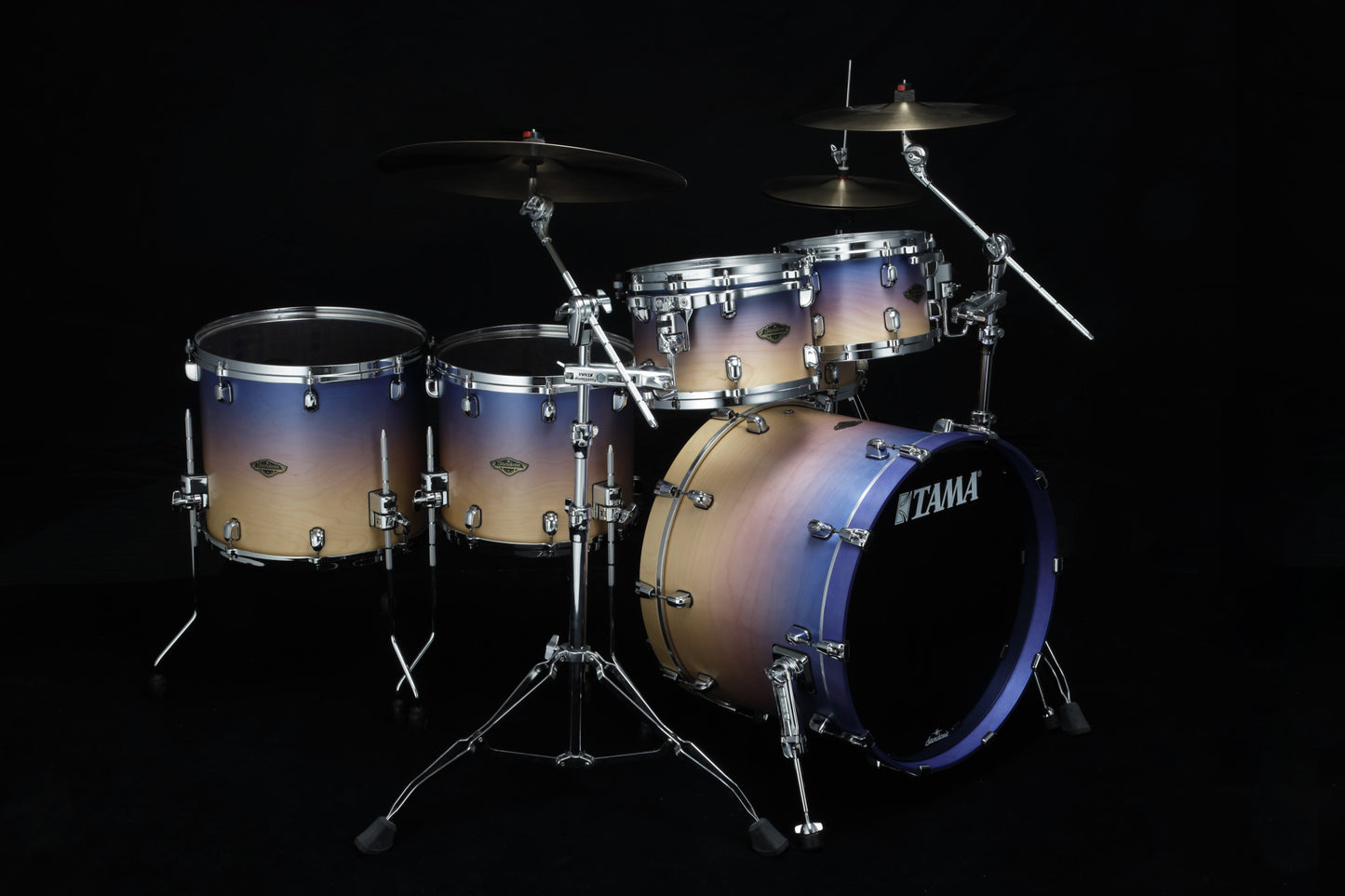 TAMA Starclassic Walnut/Birch Lacquer Shell Kit 5 teilig - Satin Purple Atmosphere Fade/Chrom HW