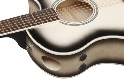 IBANEZ Advanced Acoustic AAM Acoustic Guitar 6-String - Transparent Panda High Gloss