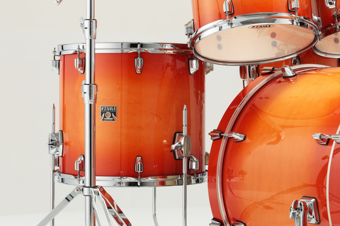 TAMA Superstar Classic Drum Set 5 pcs - Tangerine Lacquer Burst/Chrome HW + SM5W Hardware Kit