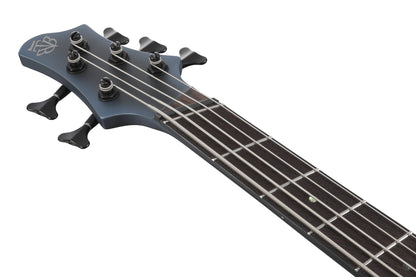 IBANEZ Bass Workshop BTB Electric Bass 5-String Multi Scale - Midnight Arctic Ocean Matte + Case