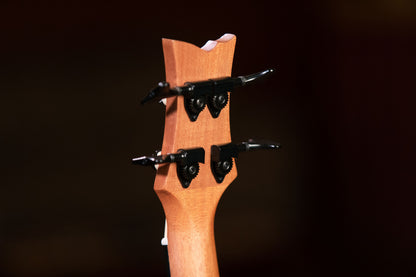 ORTEGA Lizard Serie Short Scale Fretless Uke Bass 4 String - Mahogany Natural + Bag