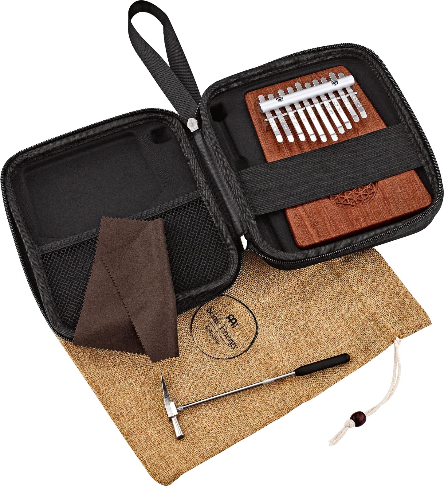 Meinl Sonic Energy Solid "Flower of Life" Kalimba - 10 Töne / Sambesi-Mammutbaumholz