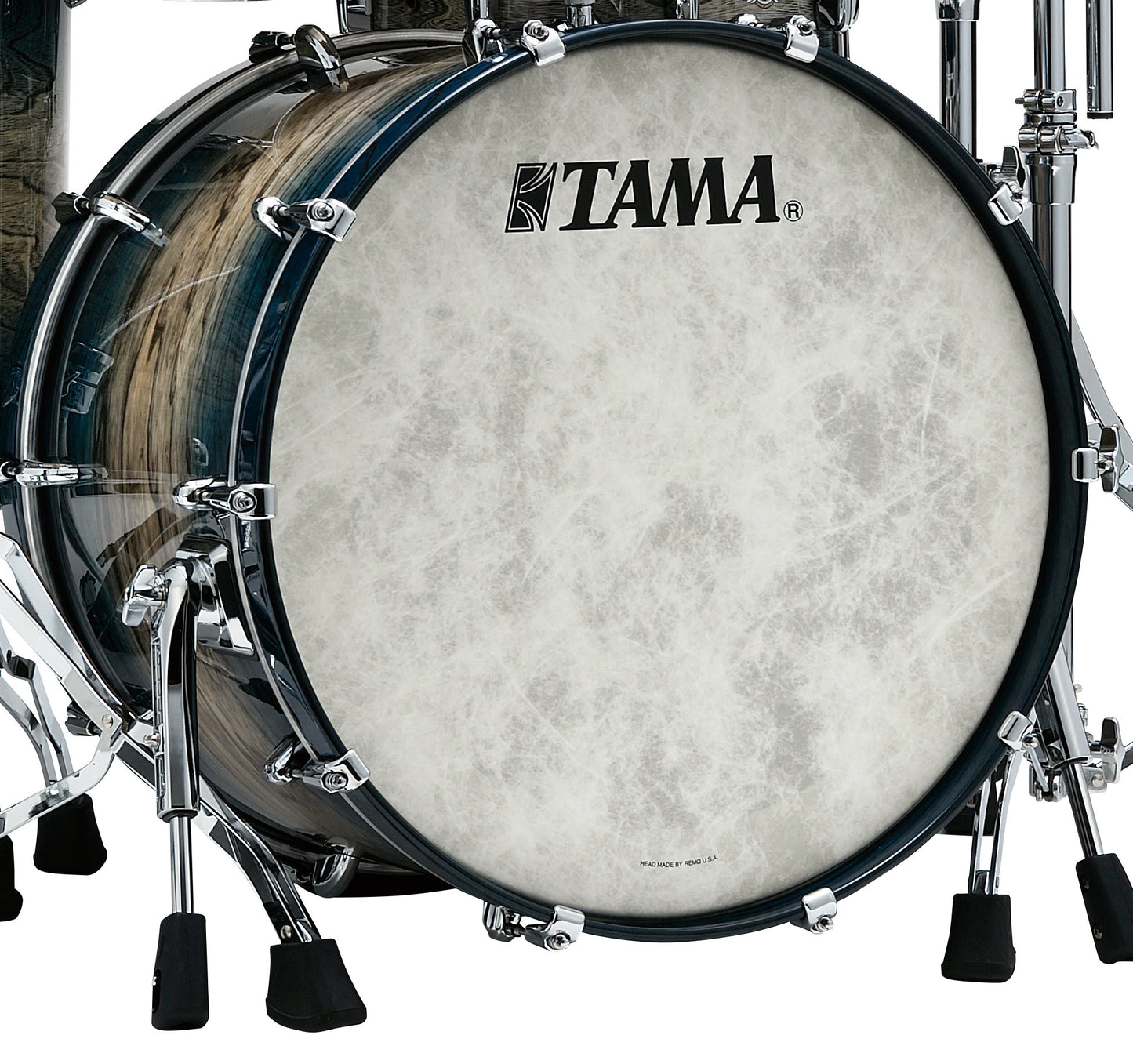 TAMA STAR Walnut Bass Drum 22" x 16" - Indigo Japanese Sen Burst/Chrom HW
