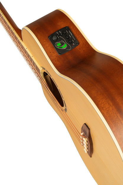 ORTEGA Deep Series Acoustic Bass 4-String Lefty - Medium Scale