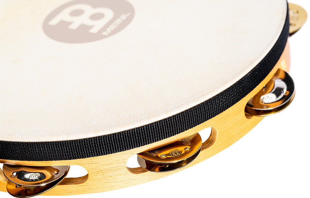 MEINL Percussion Traditional Wood Series Headed Tambourine - 10"
