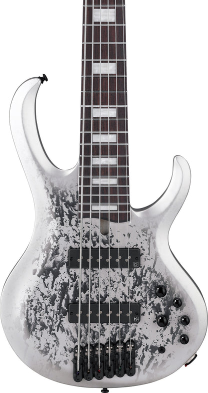 IBANEZ BTB E-Bass 6-String 25th Anniversary - Silver Blizzard Matte