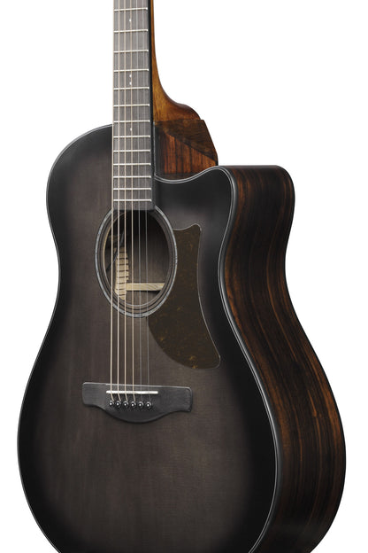 IBANEZ Advanced Acoustic AAM Acoustic Guitar 6-String - Transparent Charcoal Burst