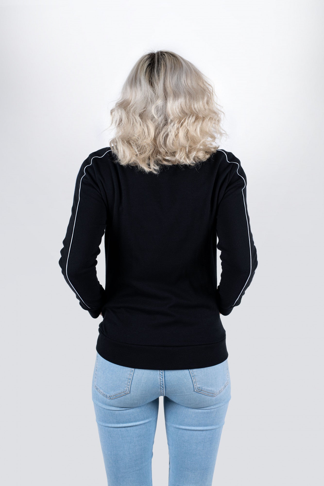 Tama black training jacket with logo on left chest