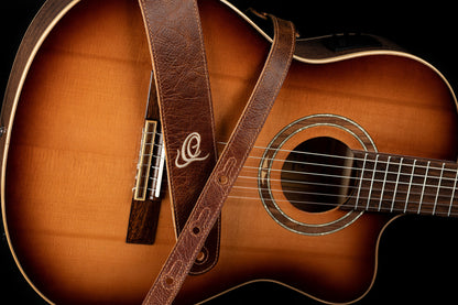 ORTEGA Wildledergitarrengurt - Vintage Malt