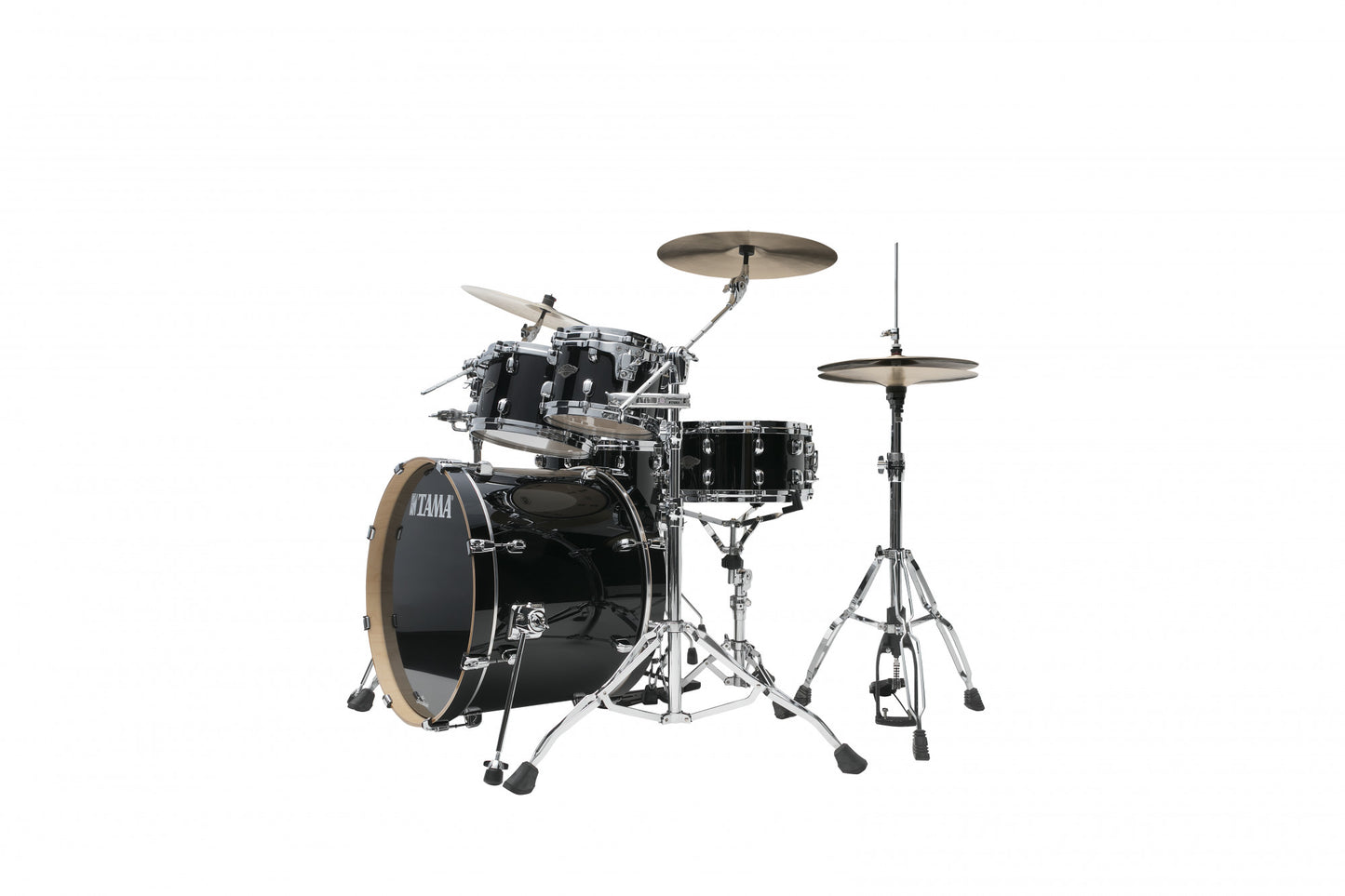 TAMA Starclassic Performer Shell Kit 5 teilig - Piano Black/Chrom HW