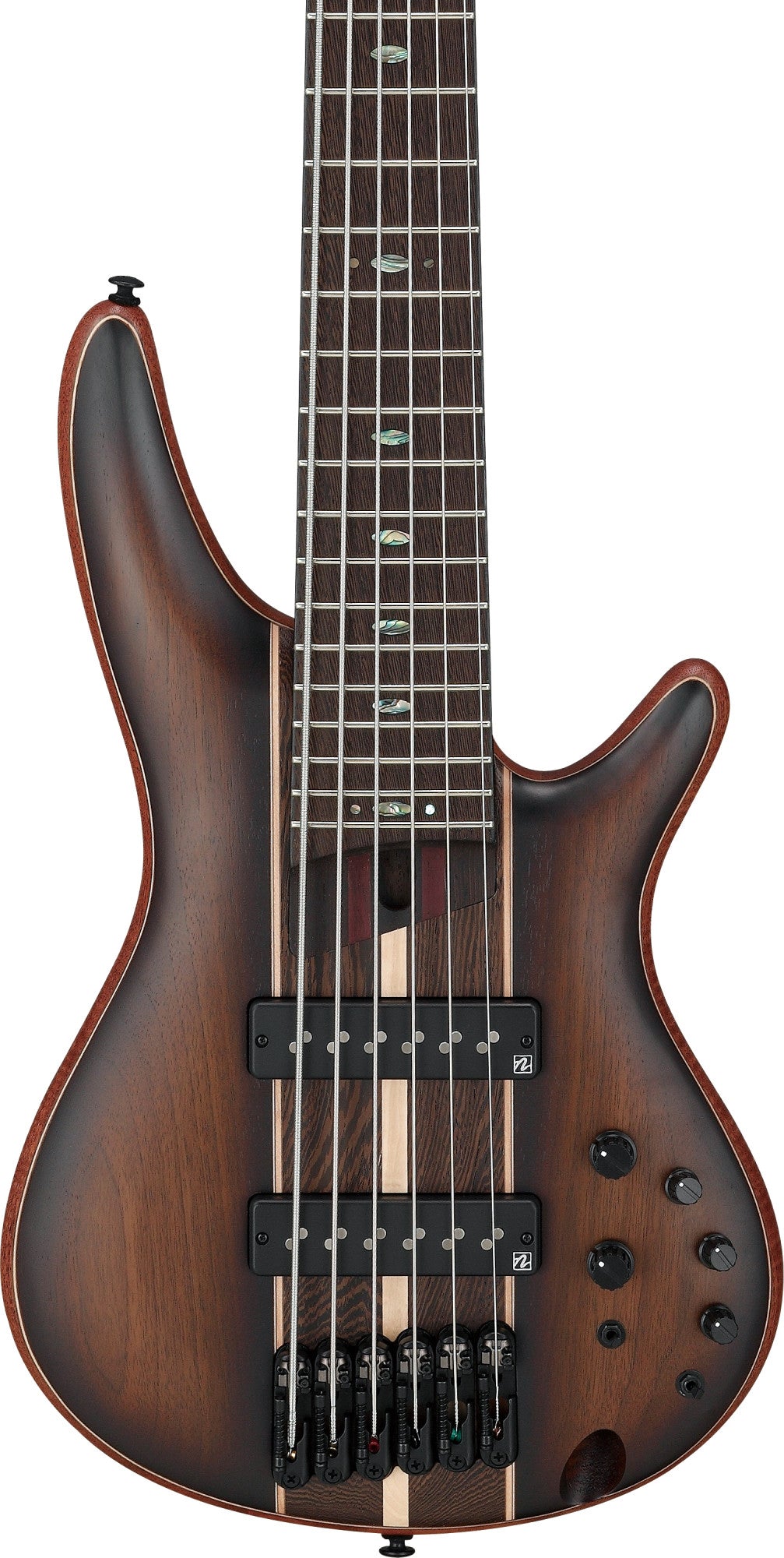 IBANEZ Premium SR Electric Bass 6-String - Dual Mocha Burst Flat + Gig Bag