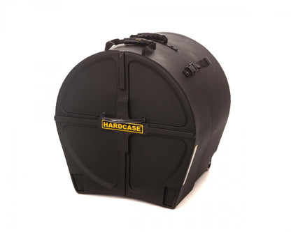HARDCASE Bass Drum Case with Wheels 16" (14" - 20") - Black / Foam Pads