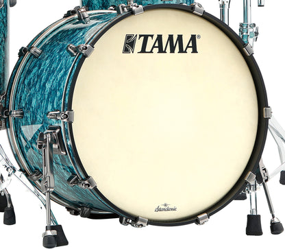 TAMA Starclassic Maple Duracover Wrap Bass Drum 24" x 16" -Turquoise Pearl/Smoked Black Nickel HW/ohne Tom Halter