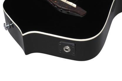 IBANEZ Iceman Tenor Ukulele 4-String - Black High Gloss + Gigbag