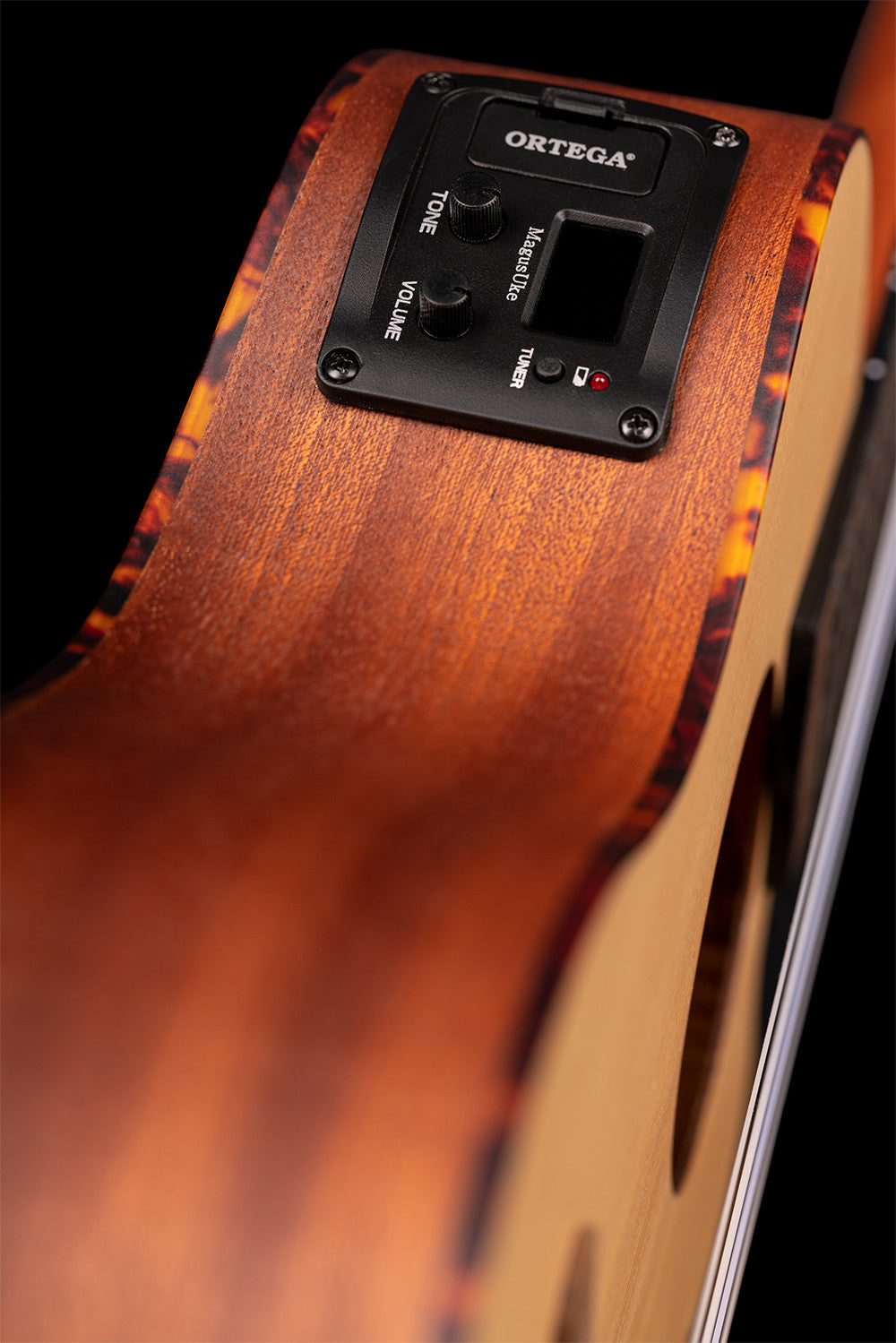 ORTEGA Bonfire Series Preamp Tenor Ukulele 4 String - Spruce/Sapele Natural