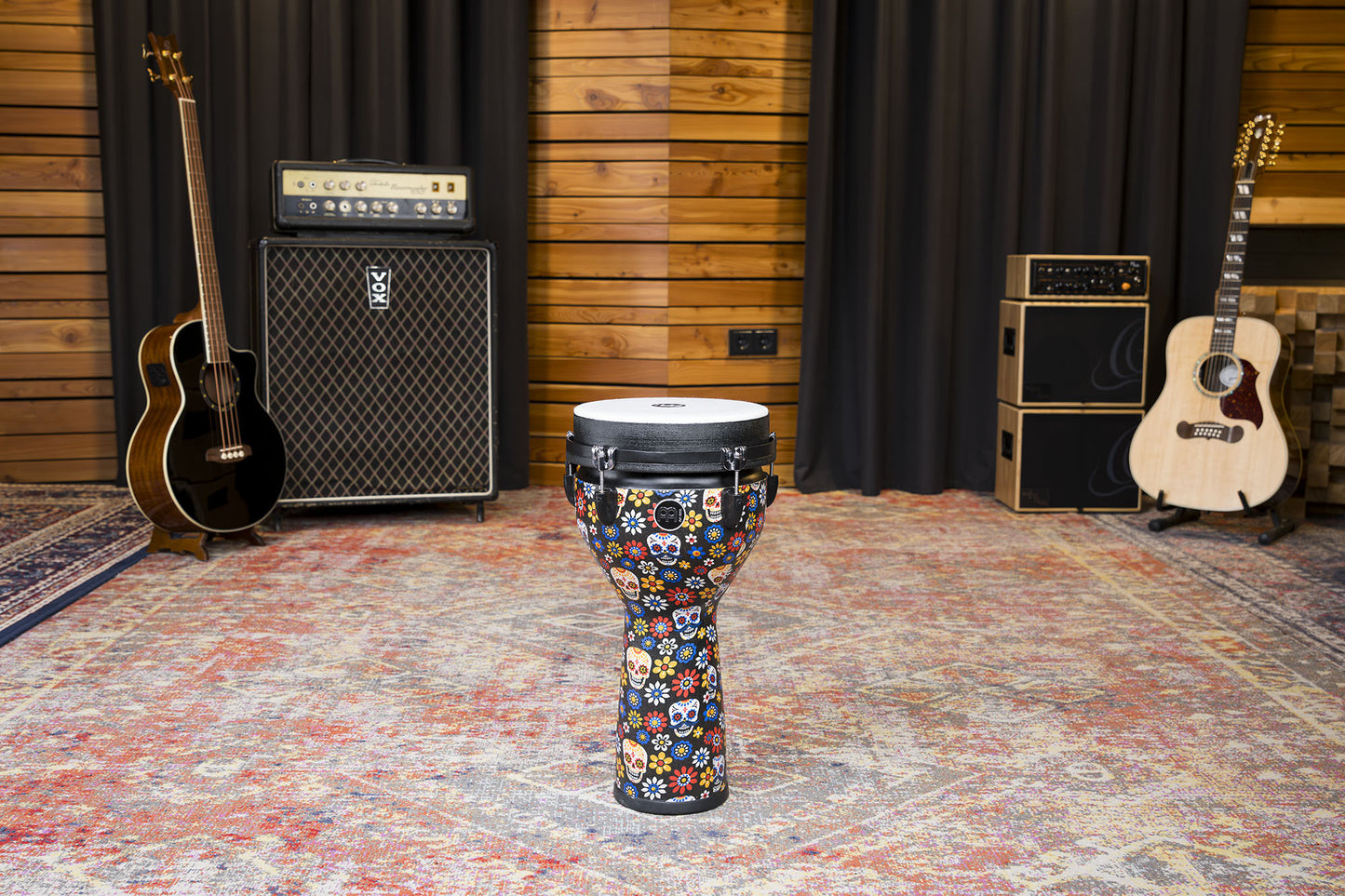 MEINL Percussion Jumbo Djembe 10" - Day Of The Dead
