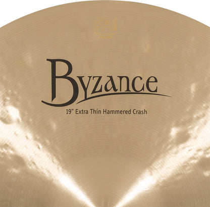 MEINL Cymbals Byzance Traditional Extra Thin Hammered Crash - 19"