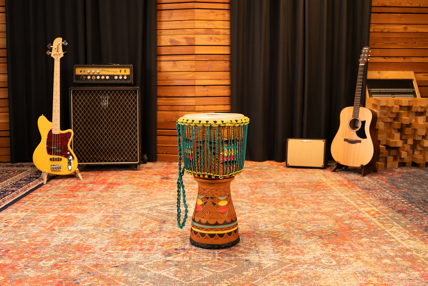 MEINL Percussion Artisan Edition Tongo Carved Djembe - 12”