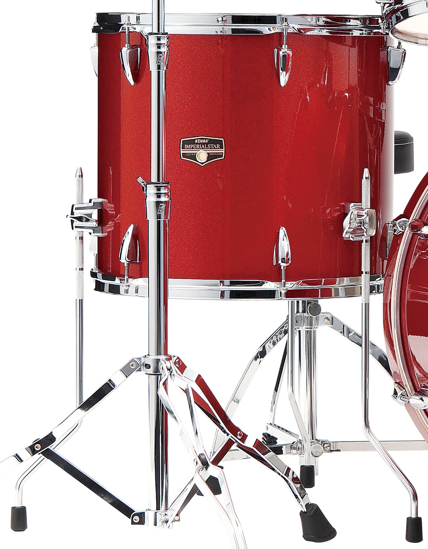 TAMA Imperialstar Floor Tom 16" x 14" - Burnt Red Mist/Chrom HW