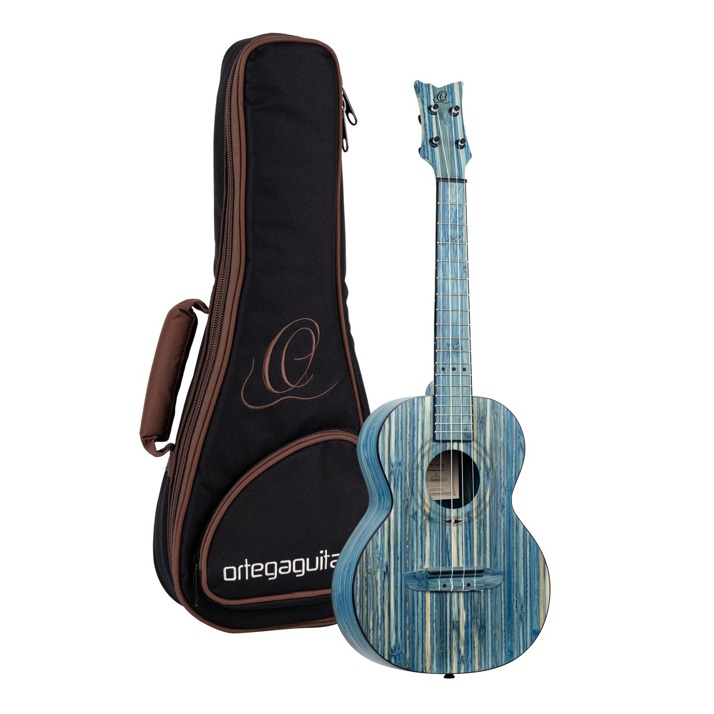 ORTEGA Bamboo Serie Tenor Ukulele 4 String - Solid Bamboo Stonewashed + Bag