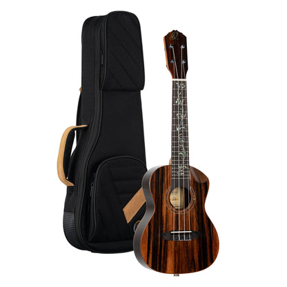 ORTEGA Elite Serie Konzert Ukulele 4 String - Solid Ebony Natural + Bag
