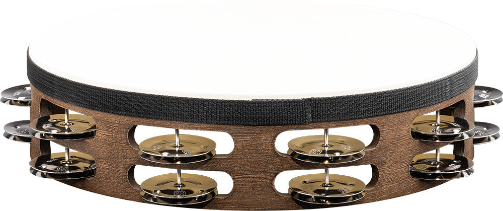 MEINL Percussion Traditional Wood Series Headed Tambourine - 10"