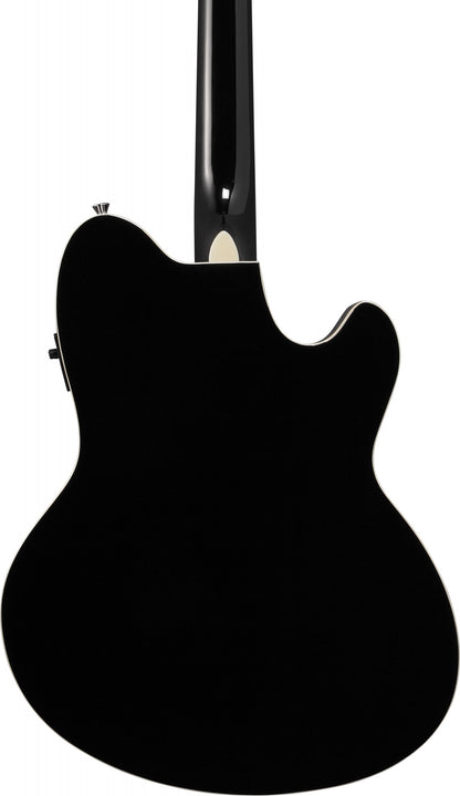 IBANEZ Talman Akustikgitarre Doppel Cutaway Preamp 6 String Lefty - black