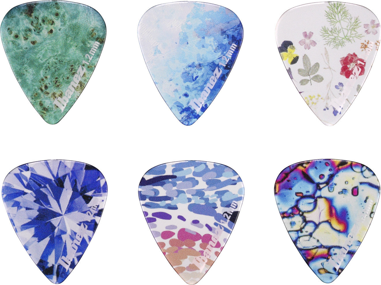 IBANEZ KALEIDO Series Picks - Copolyester Extra Heavy/ 6er Pack