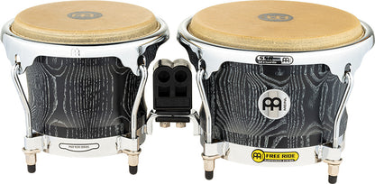 MEINL Percussion Woodcraft Serie Wood Bongo 7" Macho / 8 1/2" Hembra - Vintage Black/Chrom HW