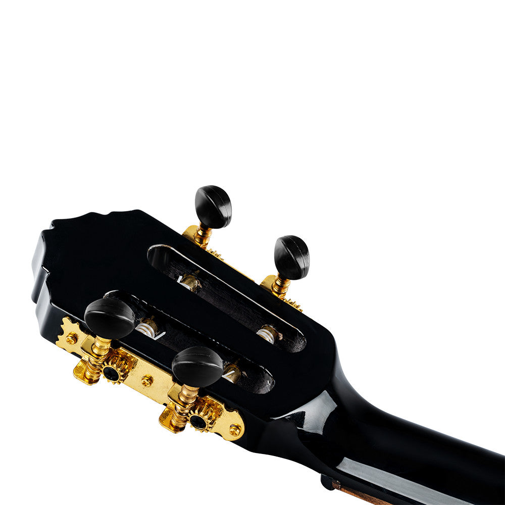 ORTEGA Onyx Serie Tenor Ukulele 4 String - Spruce / Mahogany Black + Bag