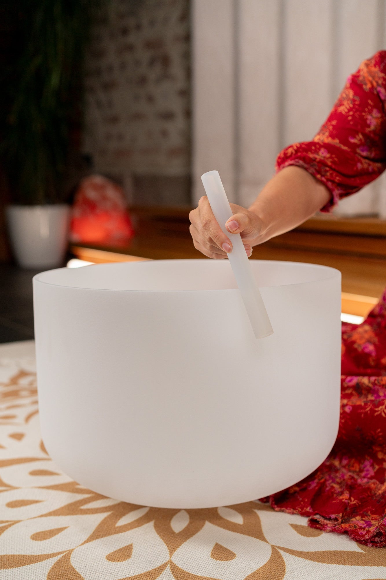 MEINL Sonic Energy 16" Crystal Singing Bowl, Ton C3, 440 Hz, Wurzelchakra