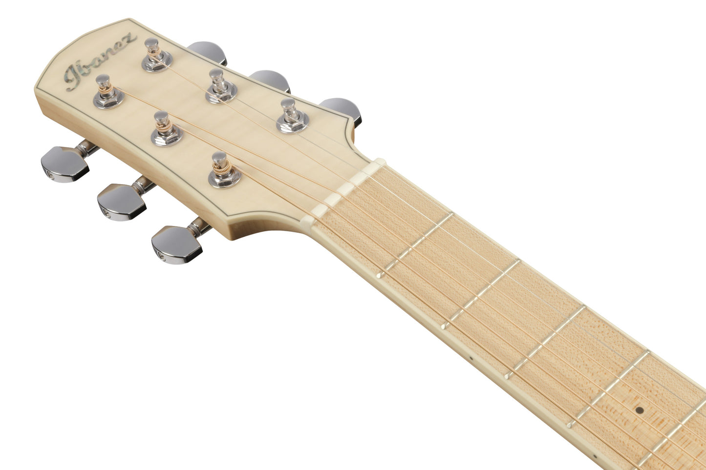 IBANEZ Advanced Acoustic AAM Acoustic Guitar 6-String - Transparent Antique White Ice Blue Open Pore