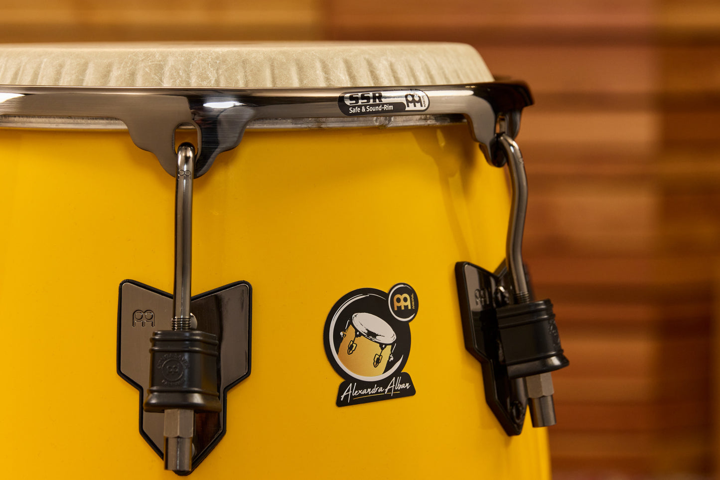 MEINL Percussion Artist Series Alexandra Alban Signature 11 3/4" Conga - Sunrise Yellow