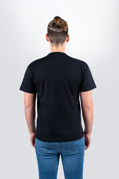 TAMA T-Shirt in schwarz mit weißem Logo auf der Brust