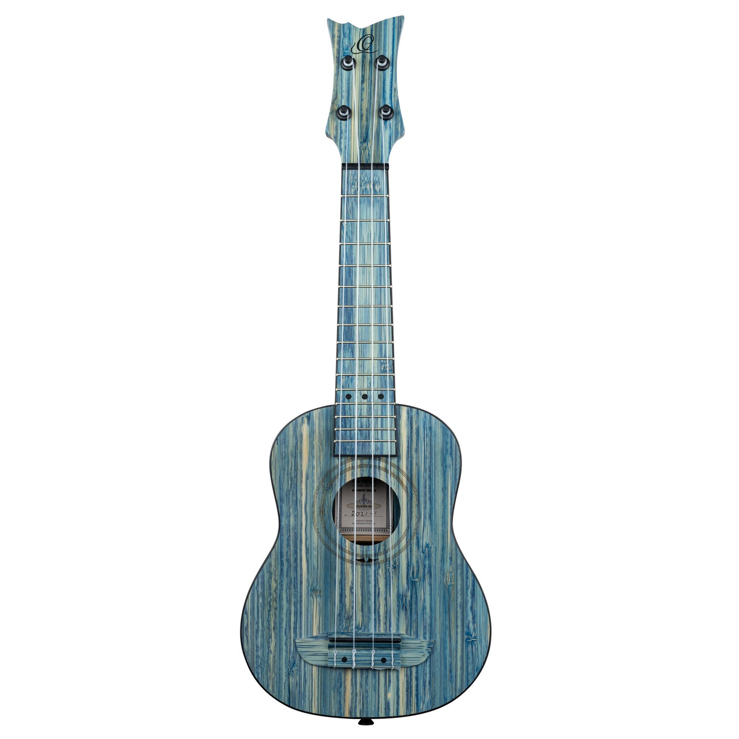 ORTEGA Bamboo Series Soprano Ukulele 4 String - Solid Bamboo Stonewashed + Bag