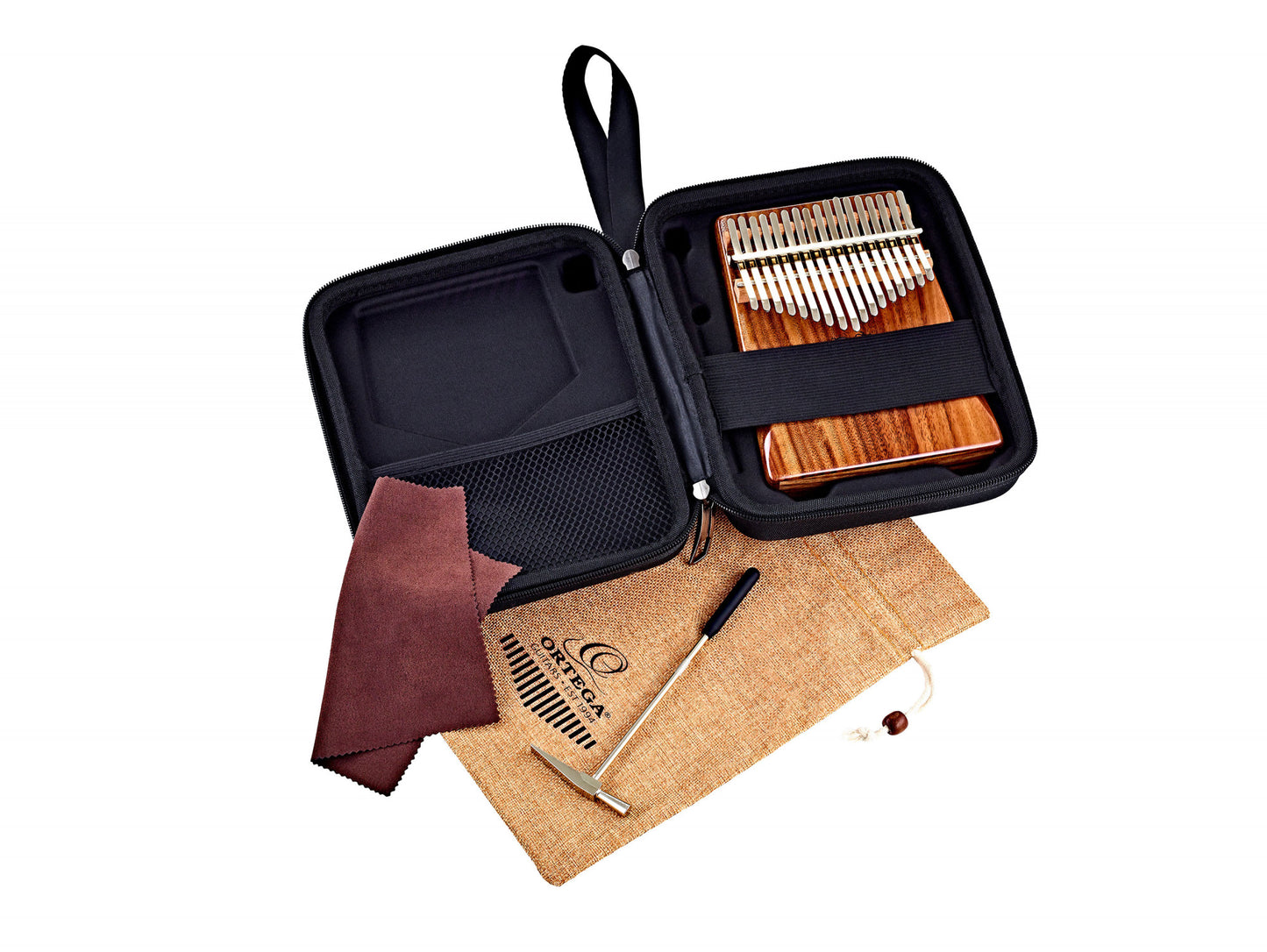 ORTEGA Lizard Series Kalimba 17 Keys - Solid Acacia