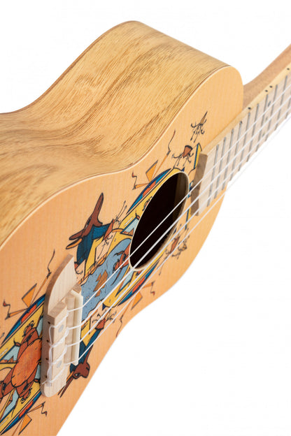 ORTEGA Art Serie Konzert Ukulele 4 String - Spruce / Catalpa Egypt