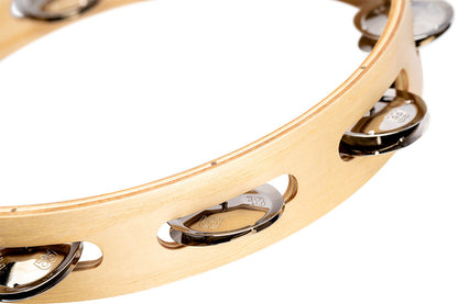 MEINL Percussion Artisan Edition Series Single-Row Wood Tambourine - 10"