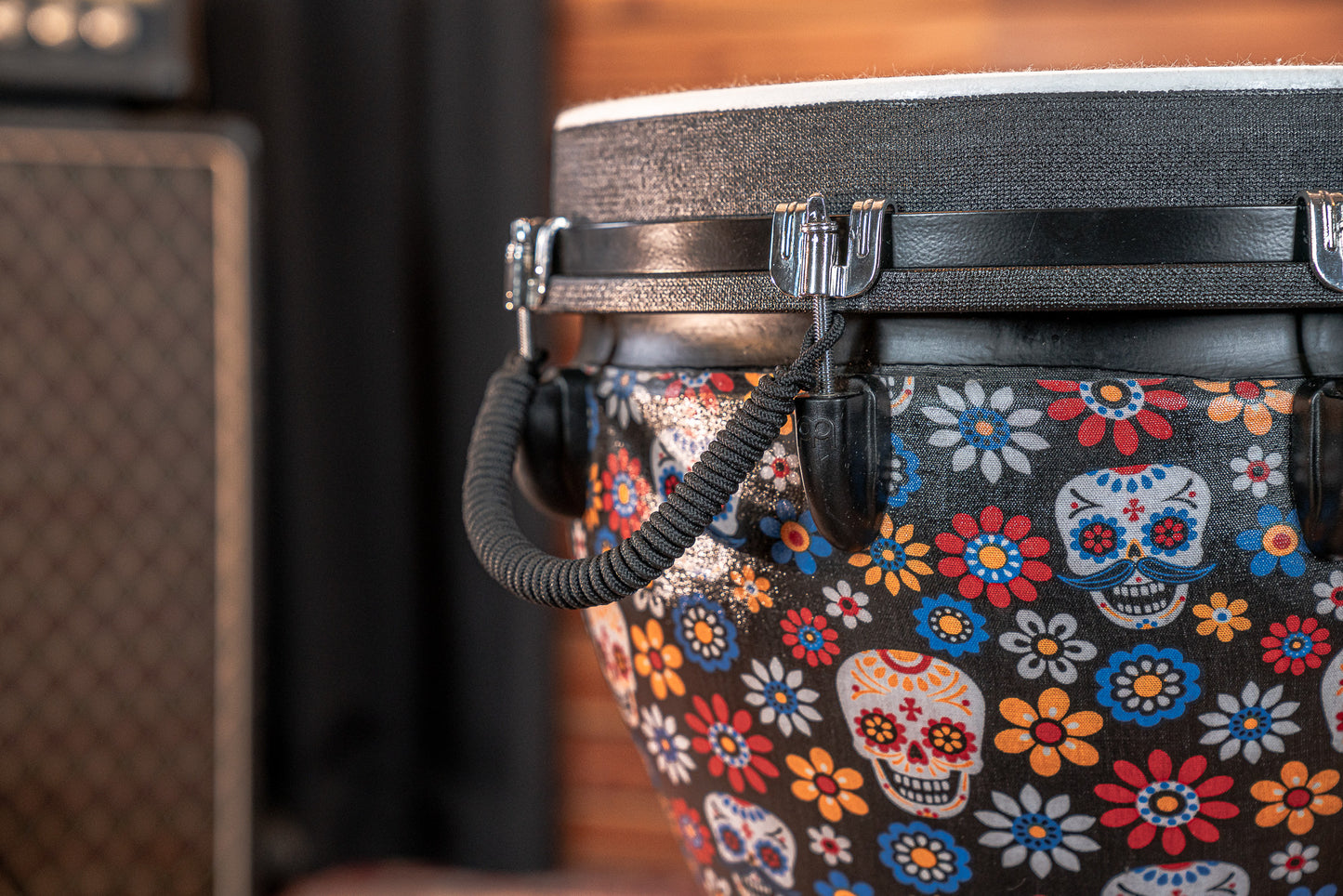 MEINL Percussion Jumbo Djembe 14" - Day Of The Dead